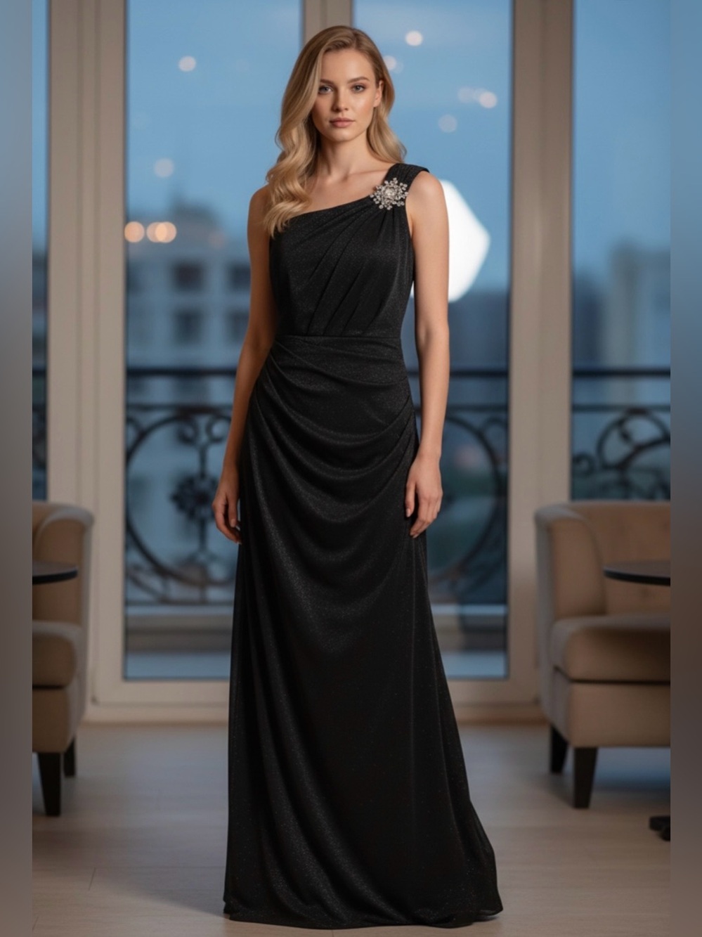Gala black long dress size 20 W. Sleeveless